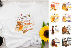 Sweet Honey Sublimation PNG, Honey Bee Clipart for Shirts Product Image 3