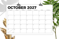 2027 11 x 17 Inch Calendar Template Product Image 4