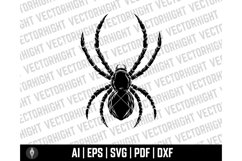 Spider Clipart SVG, Spider Shape Ai, Eps, Pdf, Dxf. Spider Product Image 2