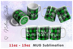 Christmas Buffalo Plaid design - 11oz-15oz Bottom Coffee Mug Product Image 2