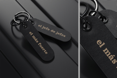 Leather Keychain Tag Mockup Product Image 3
