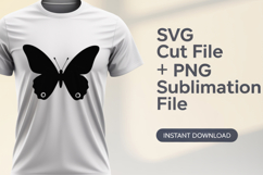 4x Butterfly Designs Silhouette Celestial Profile SVG Files Product Image 4