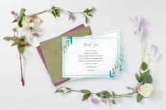 Floral Funeral Thank You Card, Ms Word & Photoshop Template Product Image 2