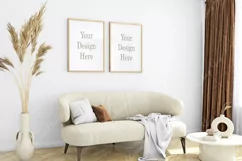 Living room Mockup, Interior mockup PSD JPG PNG Product Image 1