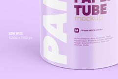 Closed Paper Tube Mockup 80x240mm Product Image 4