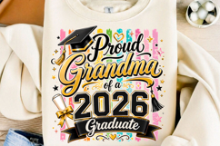 Proud Grandma of a 2026 Graduate PNG Product Image 1