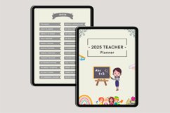 2025 Digital Teacher Planner Canva Product Image 3