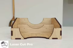 desk organizer For business Card | wooden box svg | SVG Product Image 3