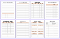 2026 Online Business Planner Canva Template Product Image 3