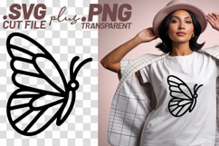4x Butterfly Designs Tribal Silhouette Outline SVG Cut Files Product Image 4