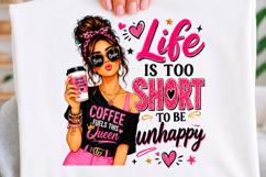 Trending Png Life is Too Short Coffee Product Image 1