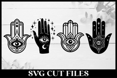 Hamsa hand Celestial Design for Cricut &amp; Silhouette Product Image 1