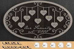 Members of Our Family Ellipse Boards / Family Tree Signs 307 Product Image 3