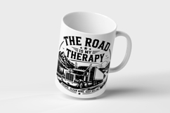 The Road Is My Therapy Truck Driver SVG Product Image 3