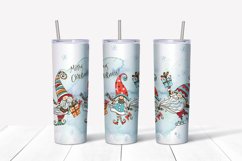 Christmas Gnomes 3 tumbler sublimation design 20 oz skinny Product Image 5