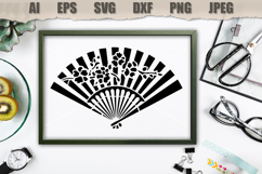 Stencil Hand Fan Product Image 3
