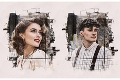 Mixed Media Portrait Template Product Image 4