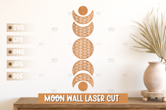 Moon Phases Wall Art SVG - Moon Laser cut Product Image 1