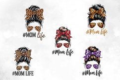Messy Bun MomLife Sublimation Product Image 2