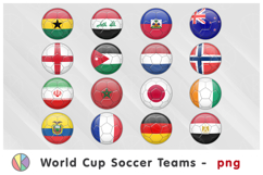 Big Bundle. 48 Soccer World Cup 2026 National Teams cliparts Product Image 3