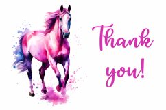 Set of 14 Horse Watercolor Vector Product Image 4