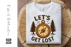 Let’s Get Lost SVG | Camping T-Shirt Design Product Image 1