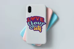 love your self quote about love quote lettering hand drawn Product Image 4