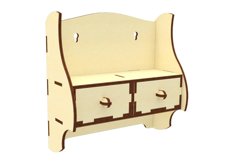 Shelf - laser cut plan, SVG DXF files Product Image 3
