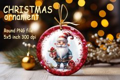 Christmas Ornament sublimation | Christmas gnome PNG Product Image 1