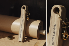 Wooden Bottle Opener with Screw Mockup Product Image 3