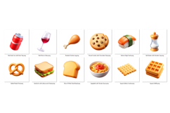 Food PNG Clipart Set 30 Items for Sublimation &amp; Print Product Image 3