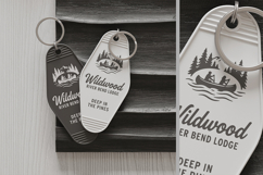 Vintage Hotel Key Tag Mockup Product Image 3