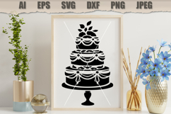 Stencil Wedding Cake Product Image 3