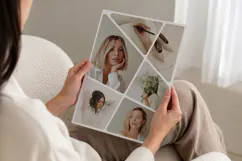 Geometric Segmented Stacked Photo Collage | Editable Canva Product Image 3