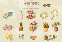 Cute Summer Fox Clipart Product Image 3