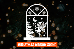 6 Christmas Fairy Window decal SVG, Christmas Window Display Product Image 4