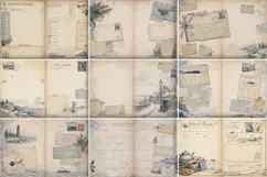 Inside Island Post Office Junk Journal Kit| Junk Journal Product Image 4