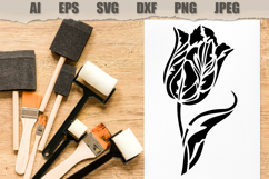 Tulip Flowers Stencils Product Image 3
