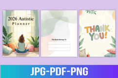 2026 Autistic Planner canva Product Image 3