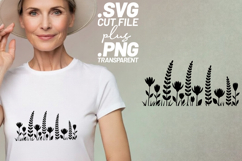 4x Wildflower SVG Meadow Border Files Cricut PNG EPS Product Image 3