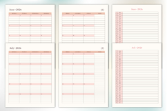2026 Monthly Organizer Printable Format Product Image 3