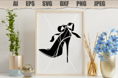 Stencil Stiletto High Heel Shoe Product Image 3
