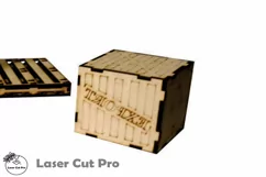 SVG Forklift Truck 3D Wooden Puzzle for Adults and Kids Product Image 3