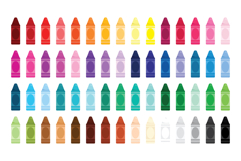 Chunky Crayon Clip Art Set Product Image 3
