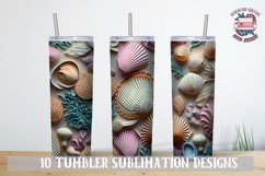 3D Sublimation Tumbler wrap Summer landscape v2 bundle Product Image 4