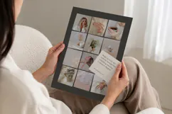 Dark Accent Grid Stacked Photo Collage | Editable Canva Product Image 3