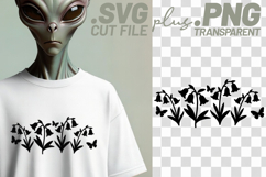 4x Floral SVG Butterfly Wildflower Border Cricut PNG EPS Product Image 3