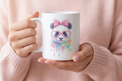 Cute Watercolor Panda PNG Product Image 3