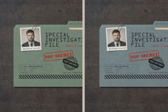 Top Secret Investigation File Folder Mockup Product Image 3