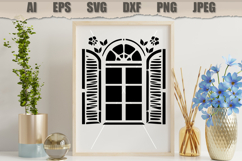 Stencil Vintage Window Shutter Product Image 3
